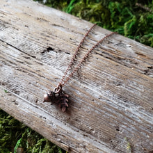 Load image into Gallery viewer, Tiny Copper Acorn Necklace