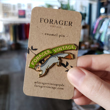 Load image into Gallery viewer, &quot;Forager Vintage&quot; Squirrel Enamel Pin
