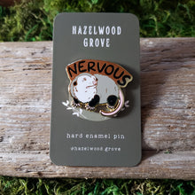 Load image into Gallery viewer, Nervous Opossum Enamel Pin