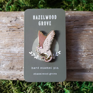 Winged Mouse Enamel Pin