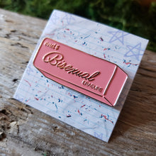 Load image into Gallery viewer, "Bisexual Erasure" Enamel Pin