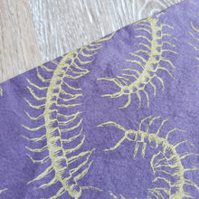 Load image into Gallery viewer, Purple Centipede Print Bandana