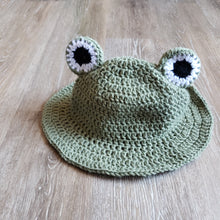 Load image into Gallery viewer, Crochet Froggy Bucket Hat