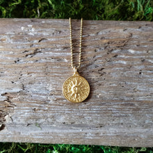 Load image into Gallery viewer, Sun & Moon Coin Necklace