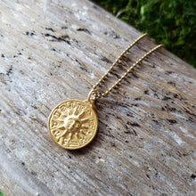 Load image into Gallery viewer, Sun & Moon Coin Necklace