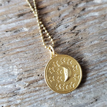Load image into Gallery viewer, Sun & Moon Coin Necklace