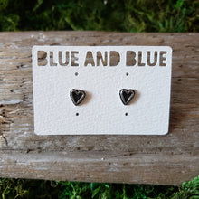 Load image into Gallery viewer, Silver Heart Stud Earrings