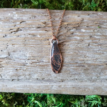 Load image into Gallery viewer, Copper Cicada Wing Pendant