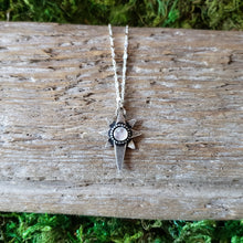 Load image into Gallery viewer, Moonstone Star Sterling Silver Pendant