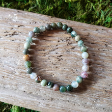 Load image into Gallery viewer, Moss Agate Crystal Bracelet
