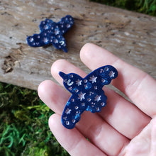 Load image into Gallery viewer, Starry Raven Hair Clip Barrettes
