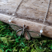 Load image into Gallery viewer, Pewter Moth Necklace