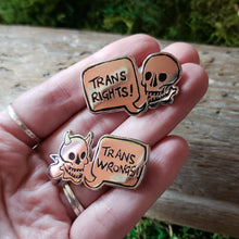 Load image into Gallery viewer, Trans Rights & Wrongs Enamel Pins