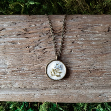 Load image into Gallery viewer, Tiny Embroidered Forget-me-not Necklace