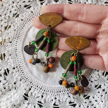 Load image into Gallery viewer, Vintage Metal Assemblage Earrings