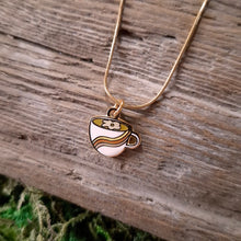 Load image into Gallery viewer, Daisy Latte Charm Necklace
