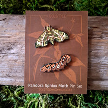 Load image into Gallery viewer, Pandora Sphinx Moth Pin Set