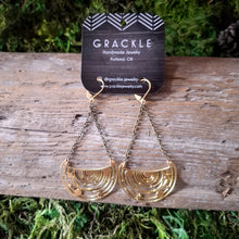 Load image into Gallery viewer, Astro Brass Earrings