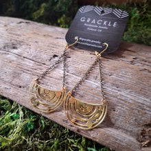 Load image into Gallery viewer, Astro Brass Earrings