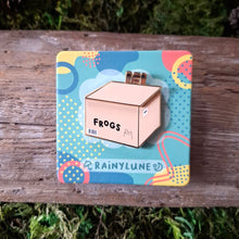 Load image into Gallery viewer, Frog in a Box Enamel Pin
