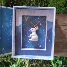 Load image into Gallery viewer, Porcelain White Rabbit Pendant