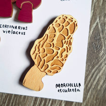 Load image into Gallery viewer, Wooden Mushroom Magnets (set of 5)