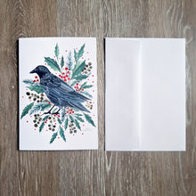Load image into Gallery viewer, Holiday Crow Greeting Card