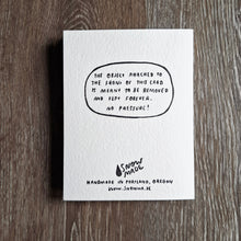 Load image into Gallery viewer, "I Think About You Every Day" Wooden Magnet + Greeting Card
