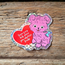 Load image into Gallery viewer, "Leave Trans Kids Alone Sticker" Glitter Sticker