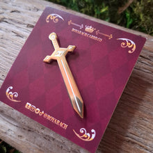 Load image into Gallery viewer, Golden Sword Enamel Pin