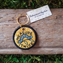 Load image into Gallery viewer, Measure Twice Cut Once Embroidered Keychain