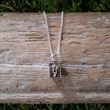 Load image into Gallery viewer, Vintage Silver Box Locket Necklace