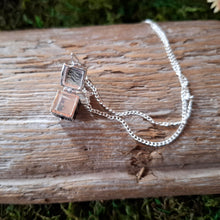 Load image into Gallery viewer, Vintage Silver Box Locket Necklace