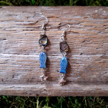 Load image into Gallery viewer, Shiny Fish Beaded Earrings