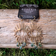 Load image into Gallery viewer, Miradora Crying Eye Brass Earrings