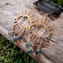 Load image into Gallery viewer, Miradora Crying Eye Brass Earrings