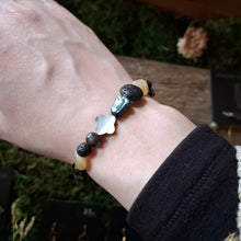Load image into Gallery viewer, Oil Slick Mismatched Bead Bracelet