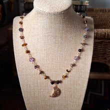 Load image into Gallery viewer, Moon Charm Beaded Necklace