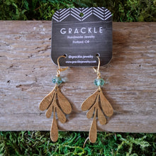 Load image into Gallery viewer, Talula Leaf Brass Earrings