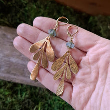 Load image into Gallery viewer, Talula Leaf Brass Earrings