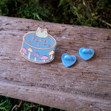Load image into Gallery viewer, "Forg" Cake Frog Enamel Pin