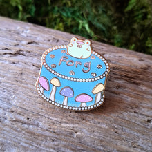 Load image into Gallery viewer, "Forg" Cake Frog Enamel Pin