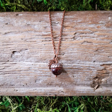 Load image into Gallery viewer, Tigers Eye Acorn Copper Necklace