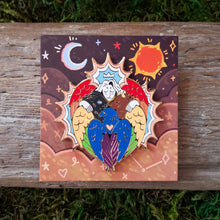 Load image into Gallery viewer, Rainbow/Progress Pride Angel Enamel Pin