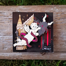 Load image into Gallery viewer, Goat Putti Enamel Pin