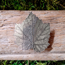Load image into Gallery viewer, Grape Leaf Pewter Hair Barrette