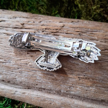 Load image into Gallery viewer, Owl Pewter Hair Barrette