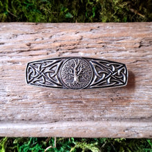 Load image into Gallery viewer, Tree of Life Pewter Hair Barrette