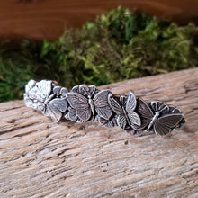 Load image into Gallery viewer, Butterfly Pewter Hair Barrette