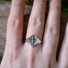 Load image into Gallery viewer, Sterling Silver Dagger Signet Ring